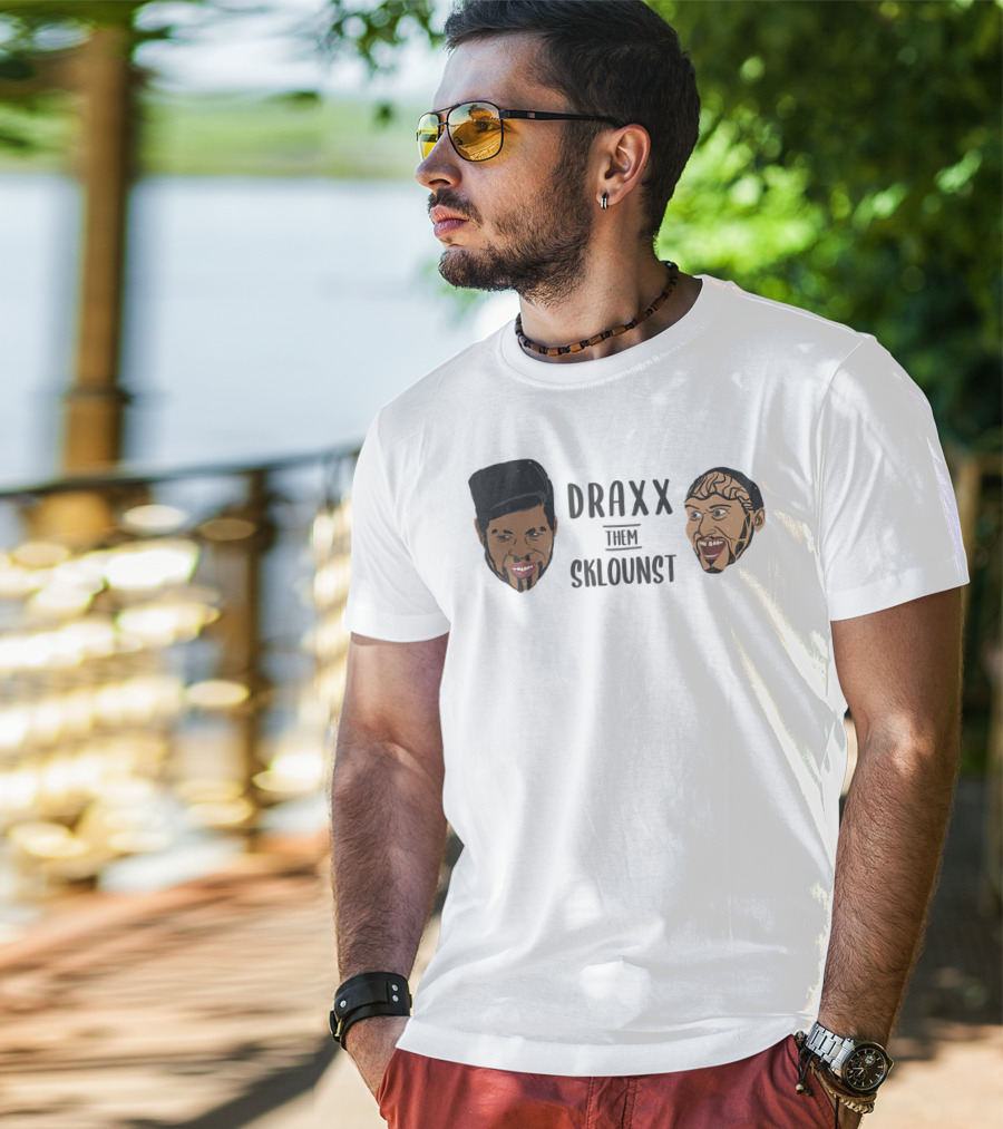 Draxx Them Sklounst Illustrated Faces T-Shirt