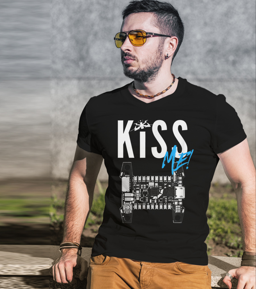 Kiss Me FPV Drone Flight Controller Circuit Board T-Shirt