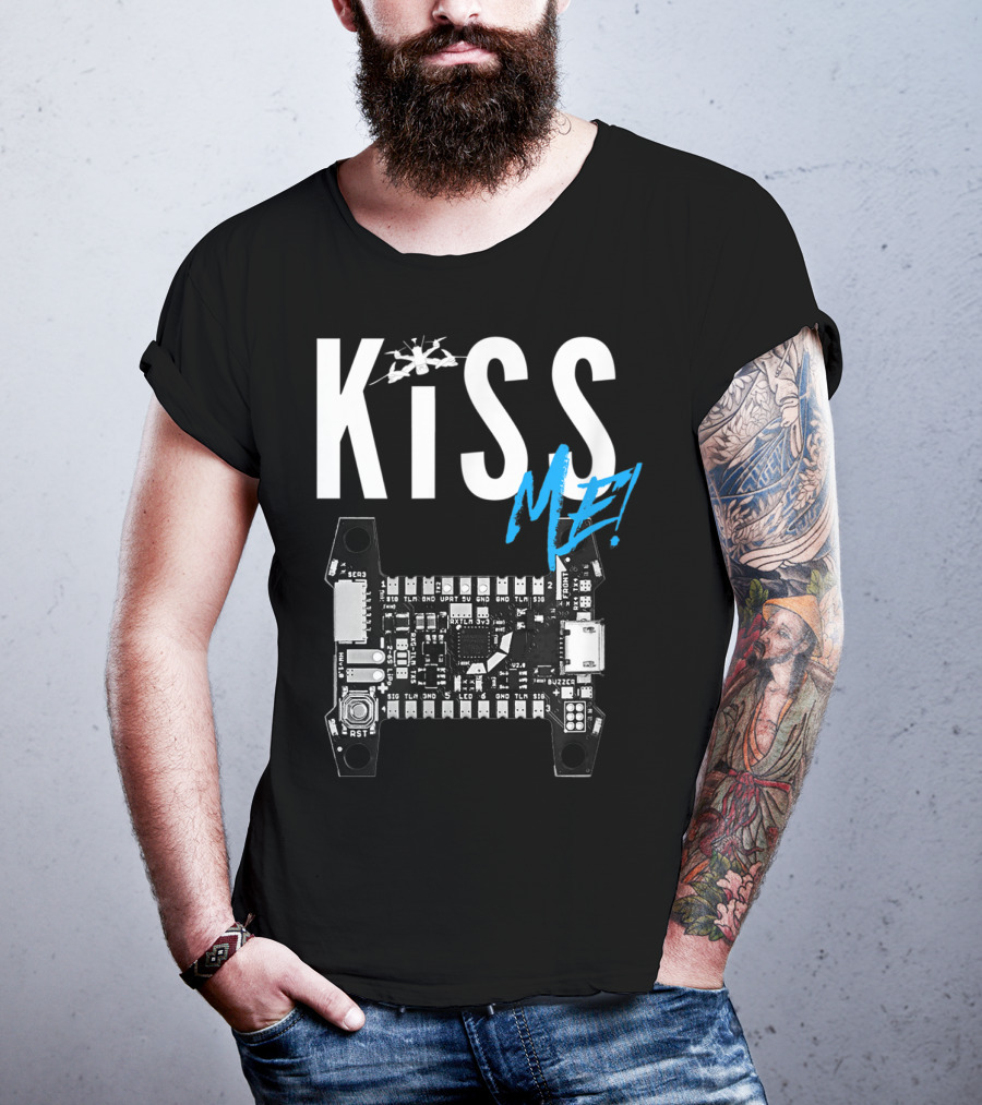 Kiss Me FPV Drone Flight Controller Circuit Board T-Shirt