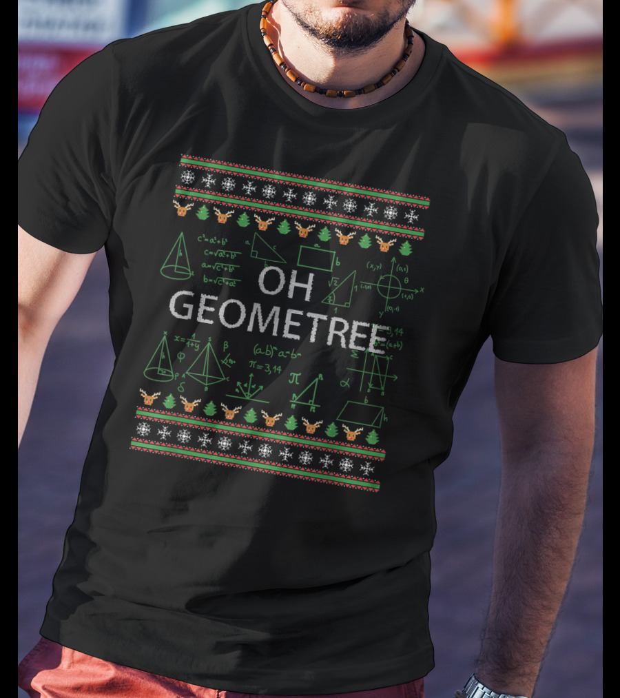 OH GEOMETREE Math Formulas Christmas T-Shirt