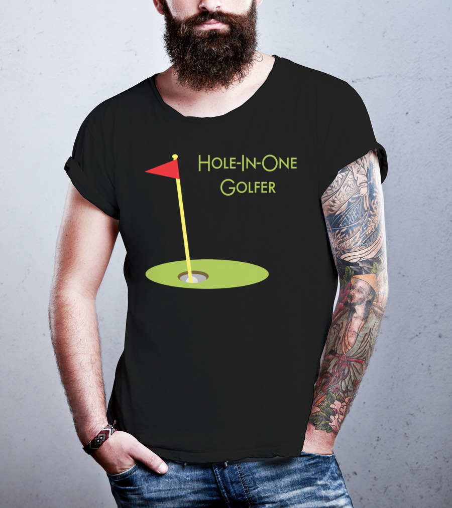 Hole-In-One Golfer Golf Ball In Cup T-Shirt