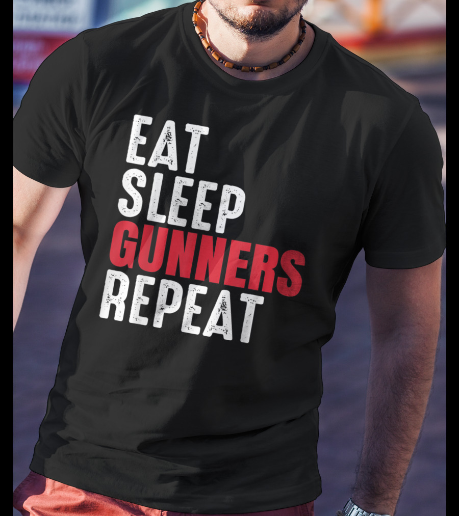 Eat Sleep Gunners Repeat T-Shirt