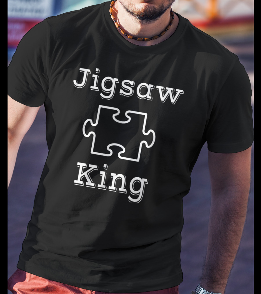 Jigsaw King Puzzle Enthusiast Majesty T-Shirt