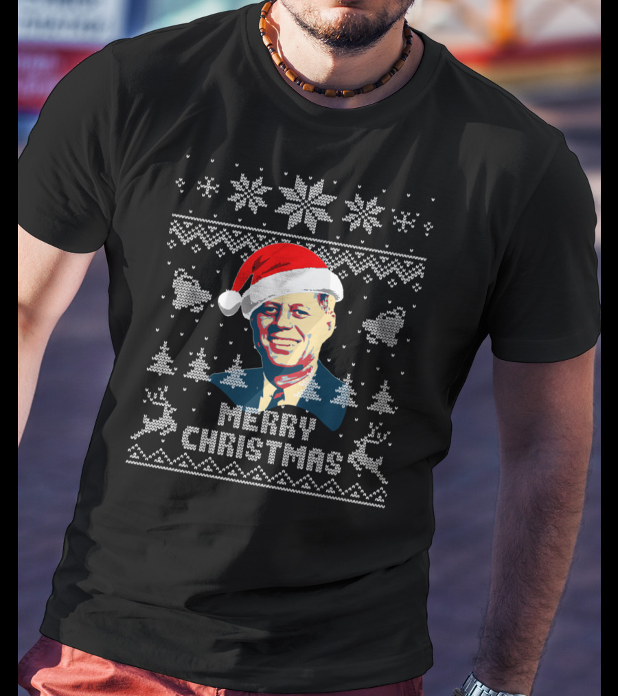 John Kennedy Merry Christmas Santa T-Shirt