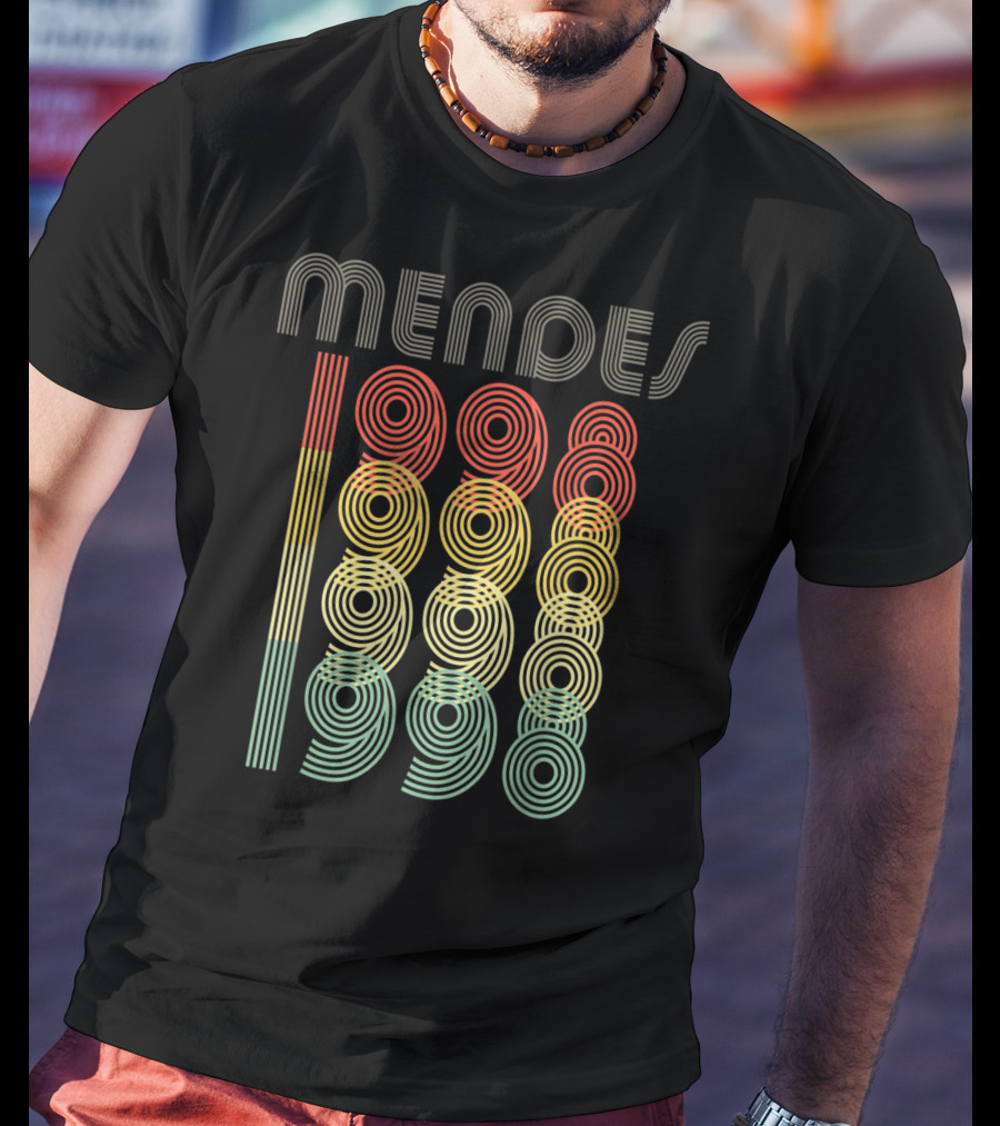 Mendes 1998 Shawn Retro Multicolor Circles T-Shirt