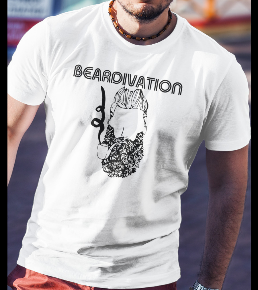 Beardivation Bearded Guy Smoking A Pipe T-Shirt
