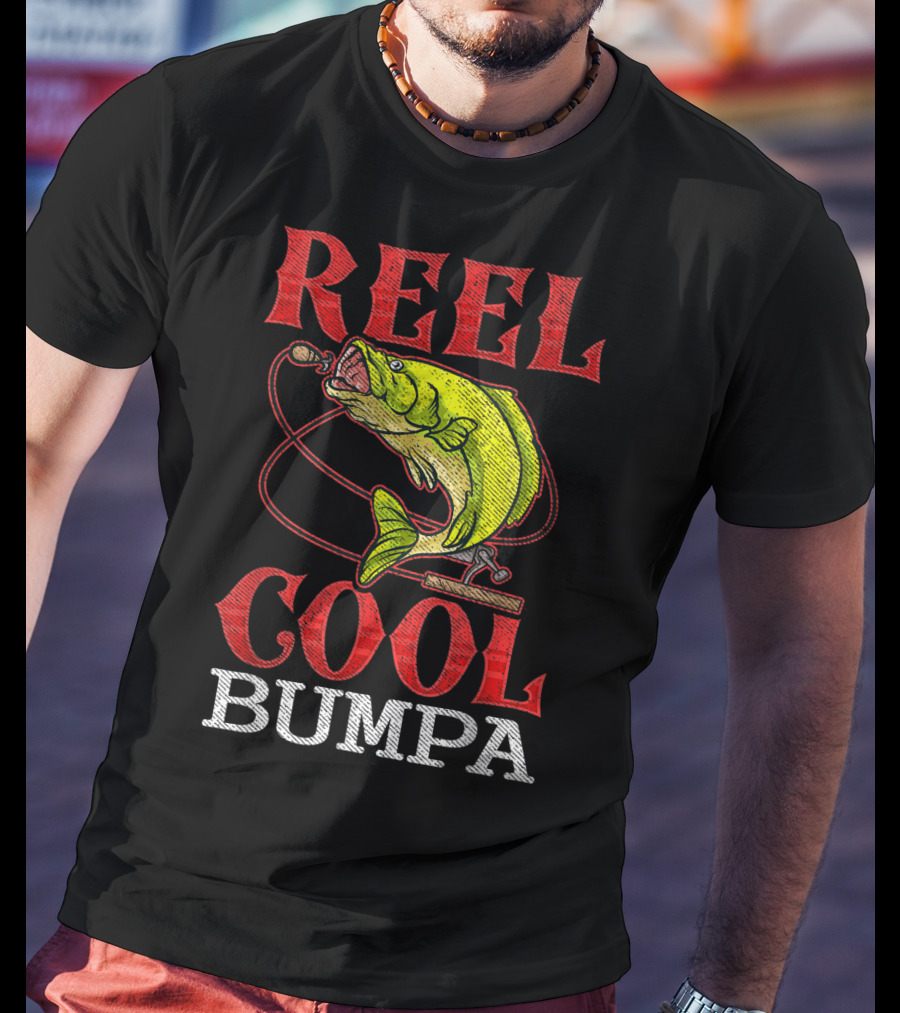 Mens Reel Cool Bumpa Fishing Lover Reel Cool Bumpa T-Shirt
