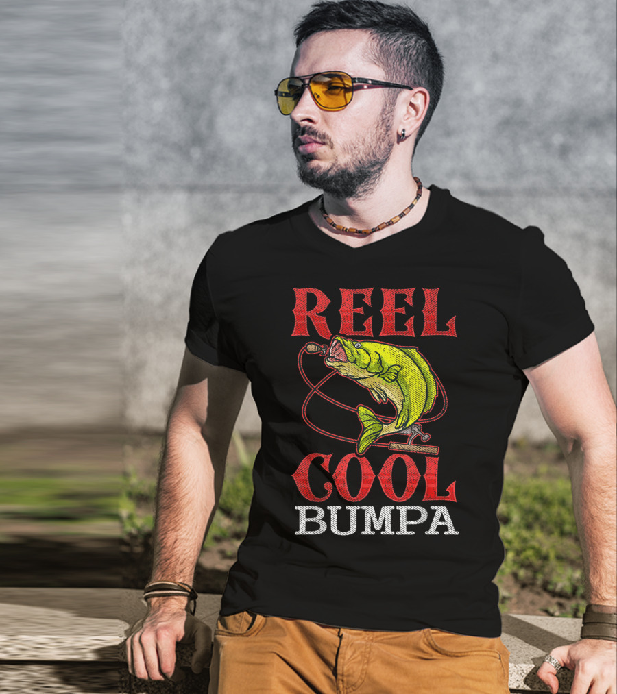Mens Reel Cool Bumpa Fishing Lover Reel Cool Bumpa T-Shirt