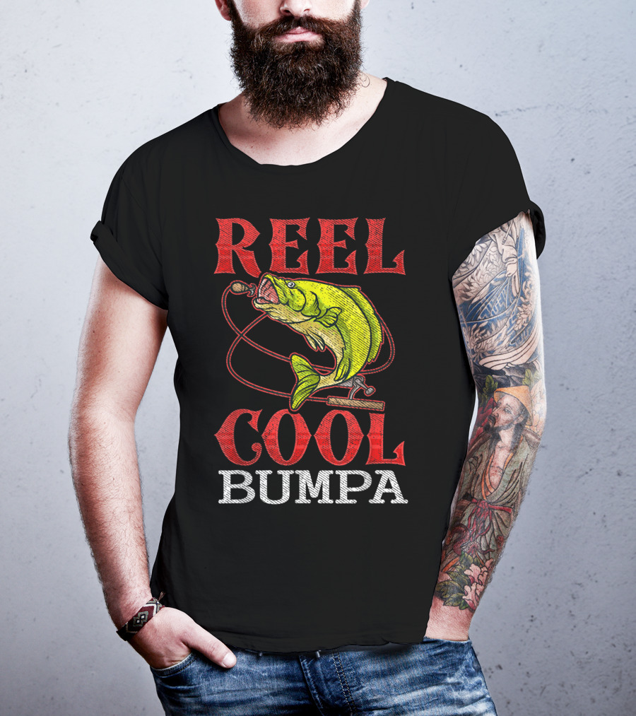 Mens Reel Cool Bumpa Fishing Lover Reel Cool Bumpa T-Shirt