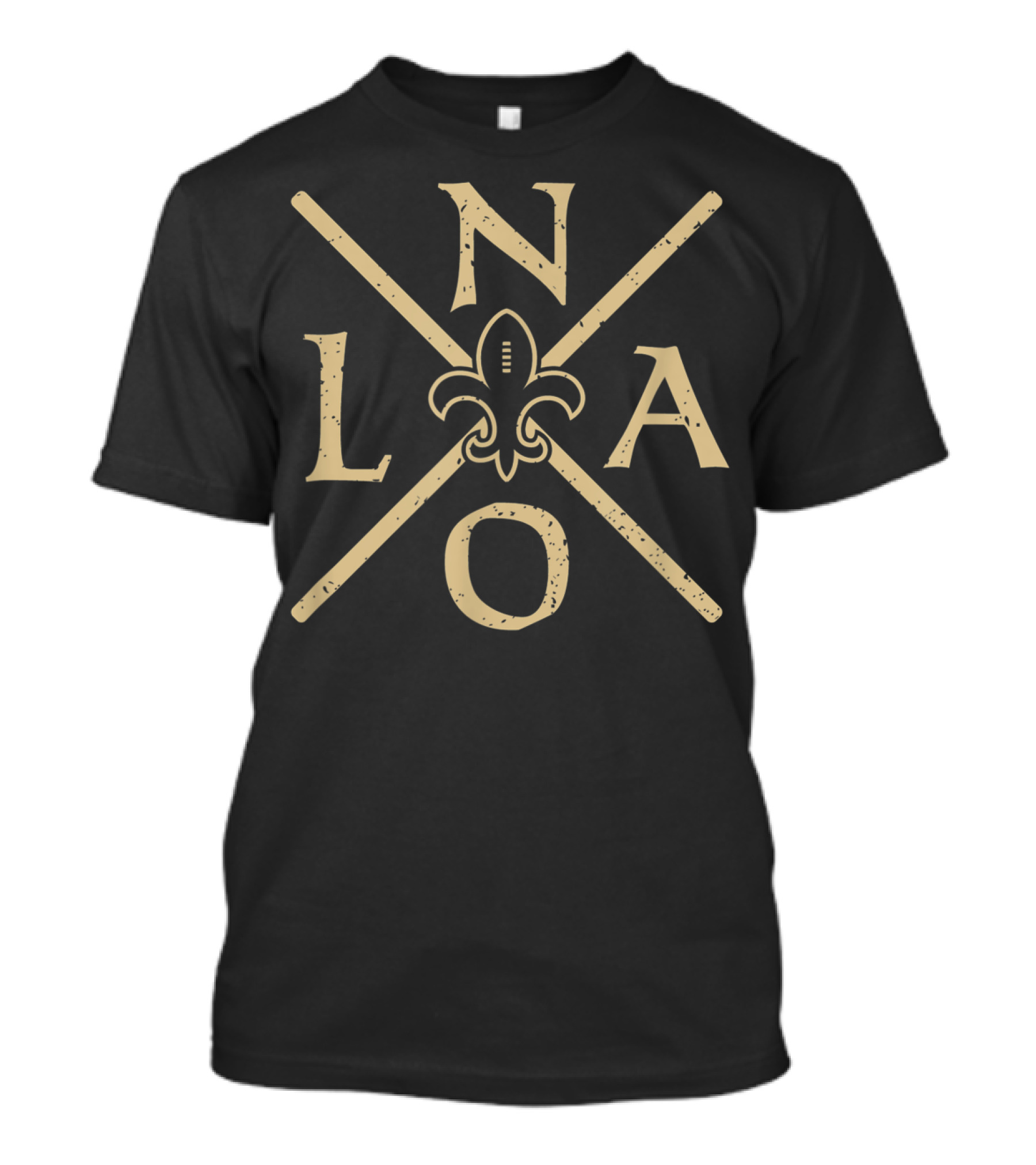Nola Fleur-de-Lis Vintage New Orleans Football Louisiana T-Shirt