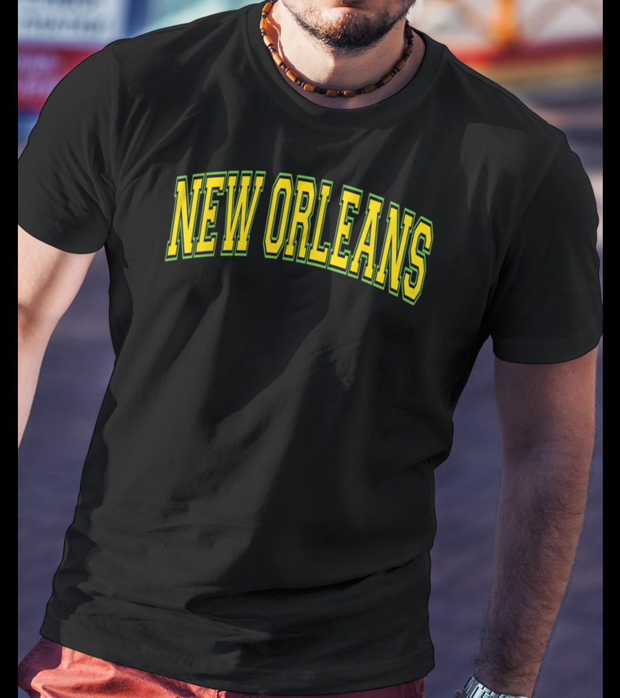 New Orleans Varsity Arch Mardi Gras Colors T-Shirt