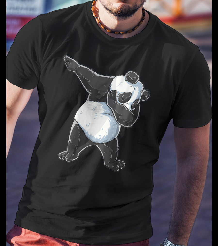 Panda Costume Dabbing Panda Dabbing Dance Pose T-Shirt