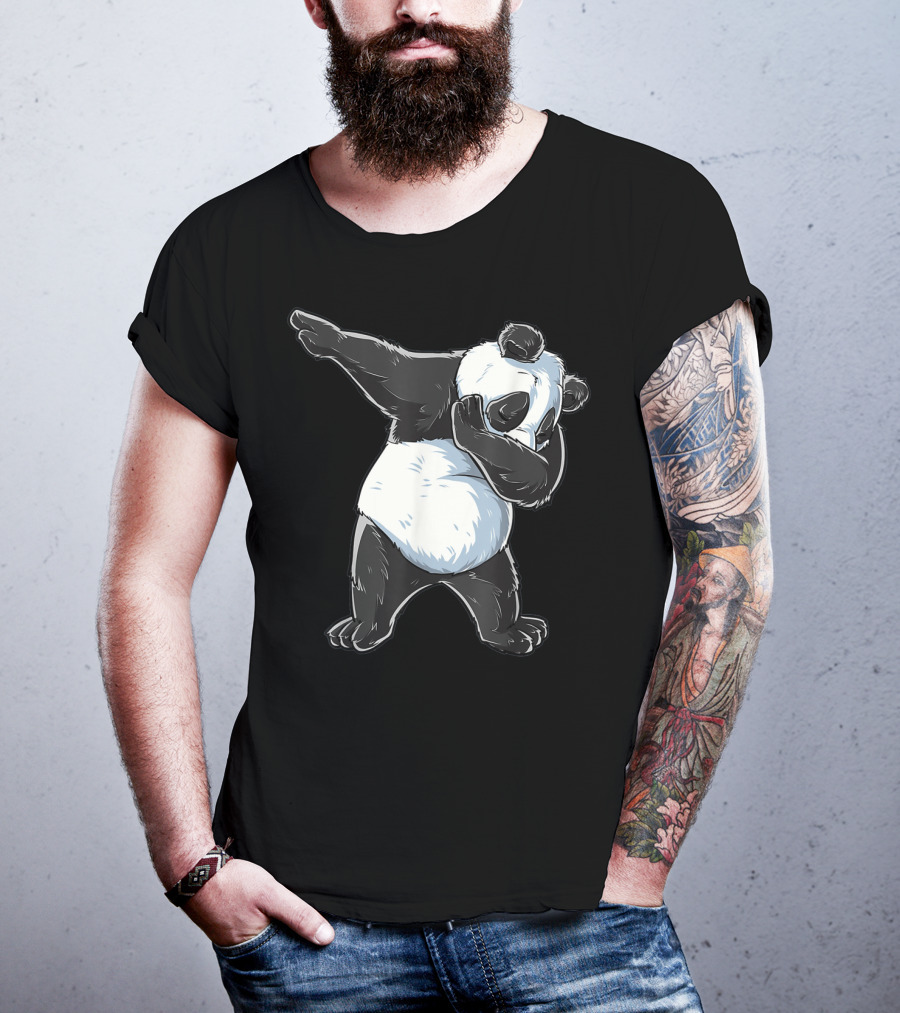 Panda Costume Dabbing Panda Dabbing Dance Pose T-Shirt