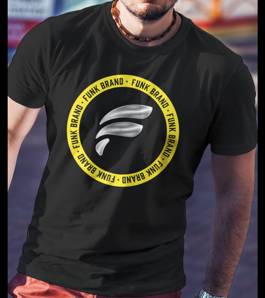 Funk Brand Represent F Symbol Yellow Circle T-Shirt