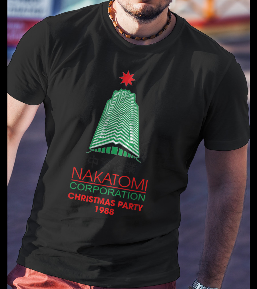 Nakatomi Corporation Christmas Party 1988 Retro Nakatomiplaza T-Shirt
