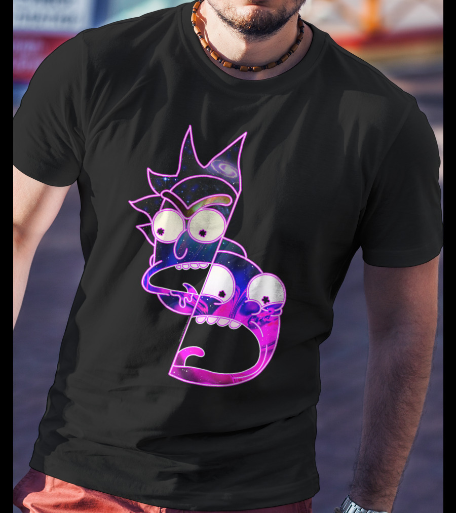 Trippy Galactic Rick And Morty Space Fusion T-Shirt