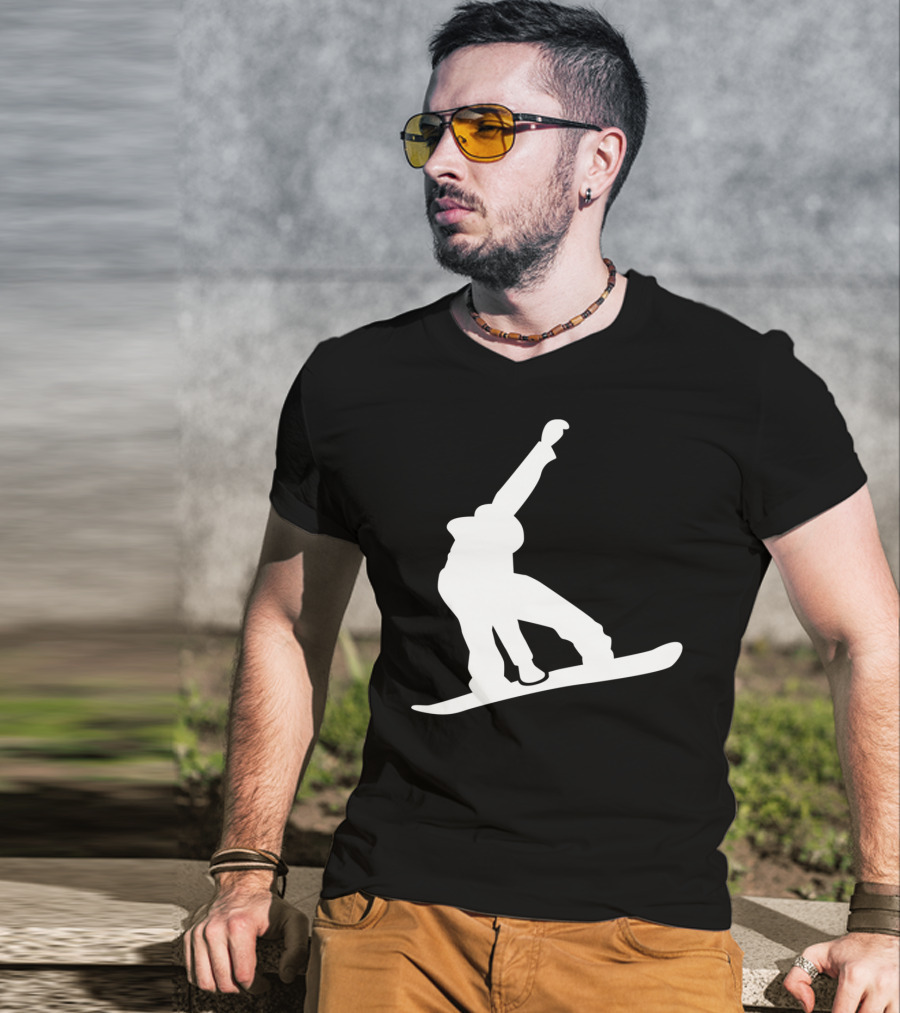 Snowboarder Snowboarding Silhouette Jumper T-Shirt