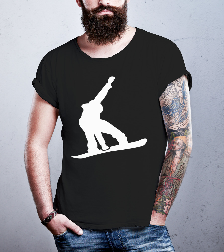 Snowboarder Snowboarding Silhouette Jumper T-Shirt