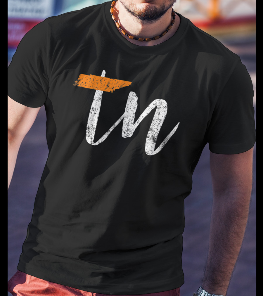 Tennessee State Flag Orange White TN Home T-Shirt
