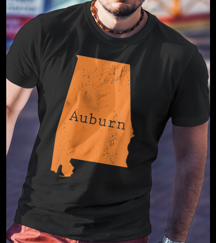 Auburn Alabama Vintage Map T-Shirt