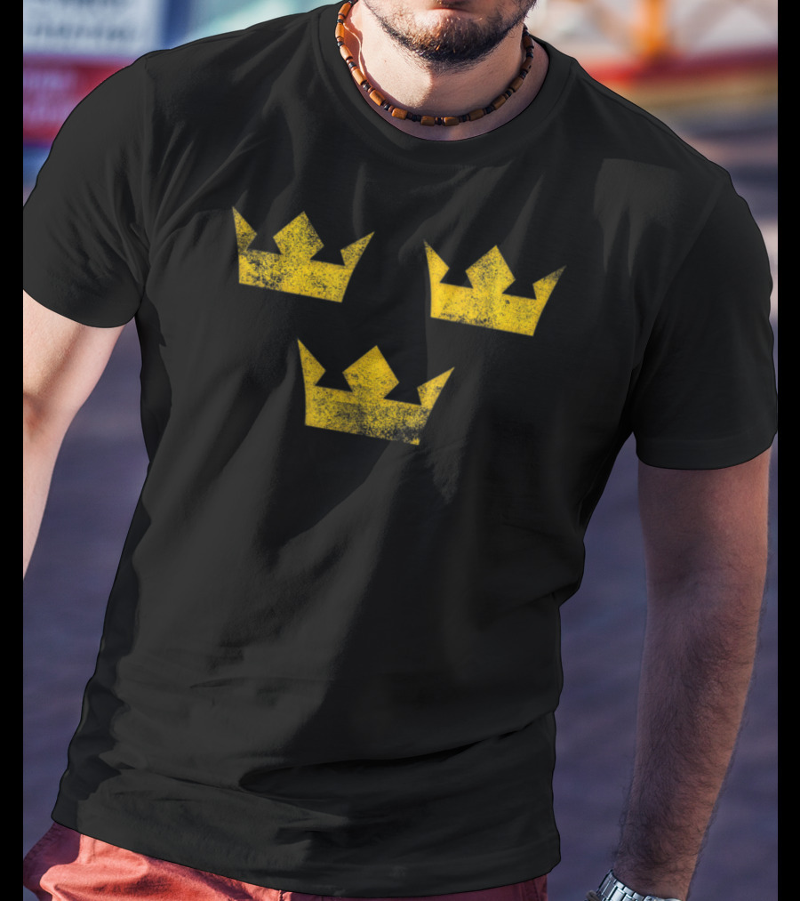 Sweden Sverige Hockey Tre Kronor Three Crowns T-Shirt