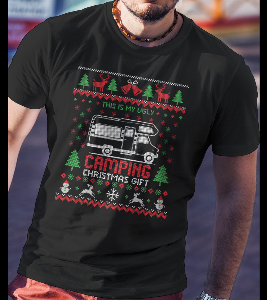 This Is My Ugly Camping Christmas Gift T-Shirt