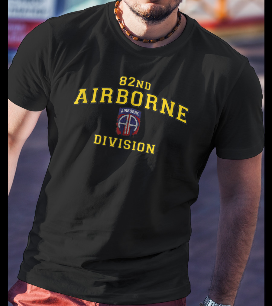82nd Airborne Division Paratrooper Patch T-Shirt