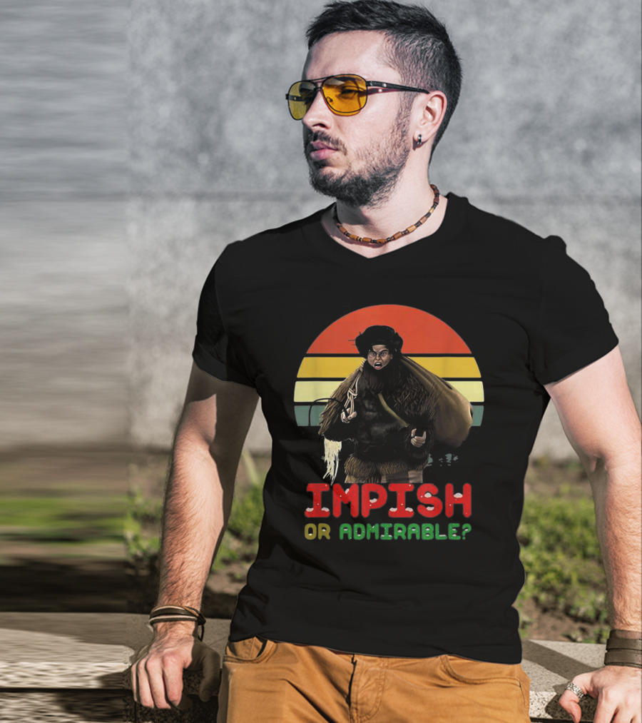 Impish Or Admirable Vintage Retro Sunset T-Shirt