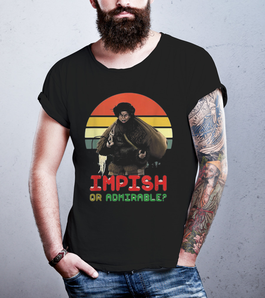 Impish Or Admirable Vintage Retro Sunset T-Shirt