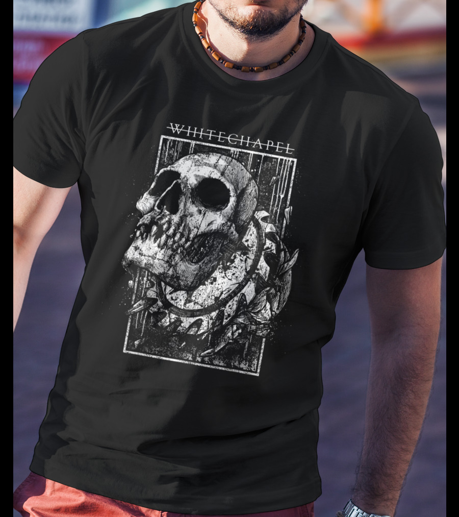 Whitechapel Skull And Saw Blade T-Shirt