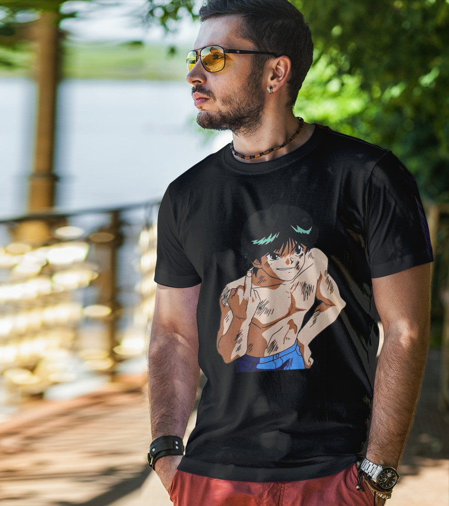 Yusuke Urameshi From Yuyu Hakusho Anime Classics T-Shirt