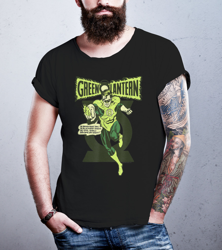 In Brightest Day In Blackest Night Green Lantern Oath T-Shirt