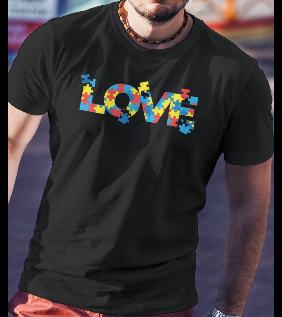 LOVE Autism Puzzle Piece T-Shirt