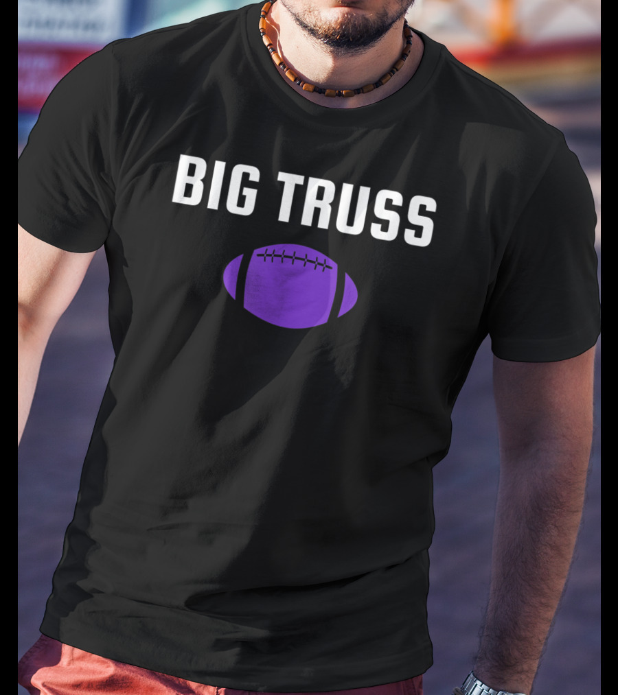 Big Truss Baltimore Football Purple T-Shirt