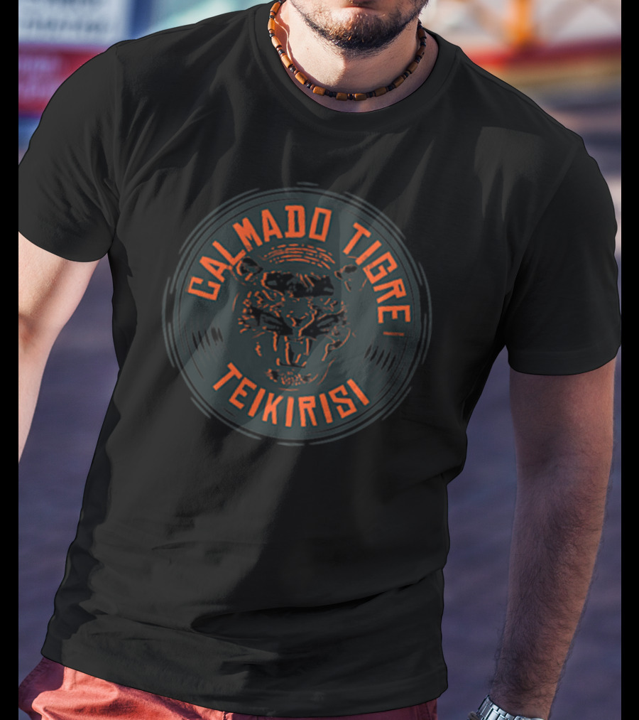 Calmado Tigre Teikirisi Retro Tiger T-Shirt