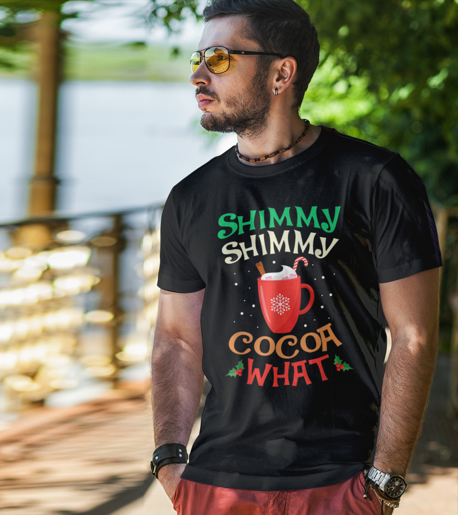 Shimmy Shimmy Cocoa What Christmas Snowflake Candy Cane Mug T-Shirt