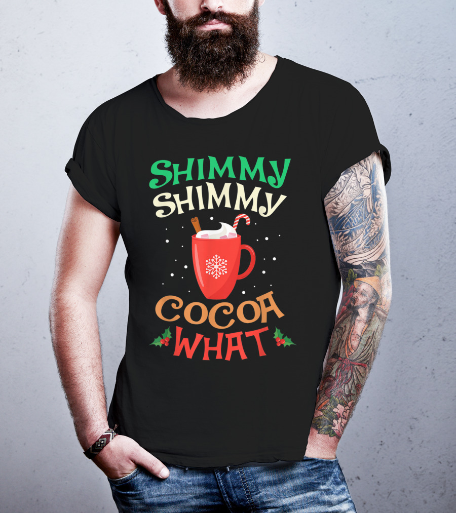 Shimmy Shimmy Cocoa What Christmas Snowflake Candy Cane Mug T-Shirt