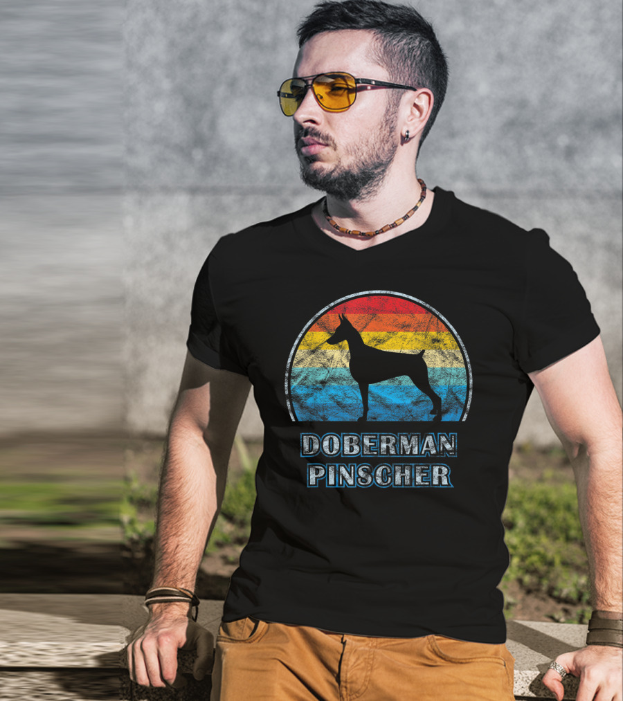 Doberman Pinscher Vintage Retro T-Shirt