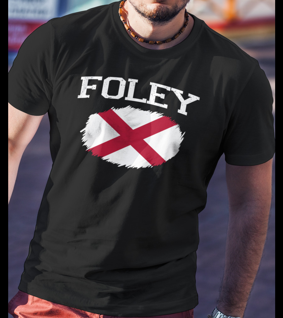 Foley Alabama Flag Vintage USA Sports T-Shirt