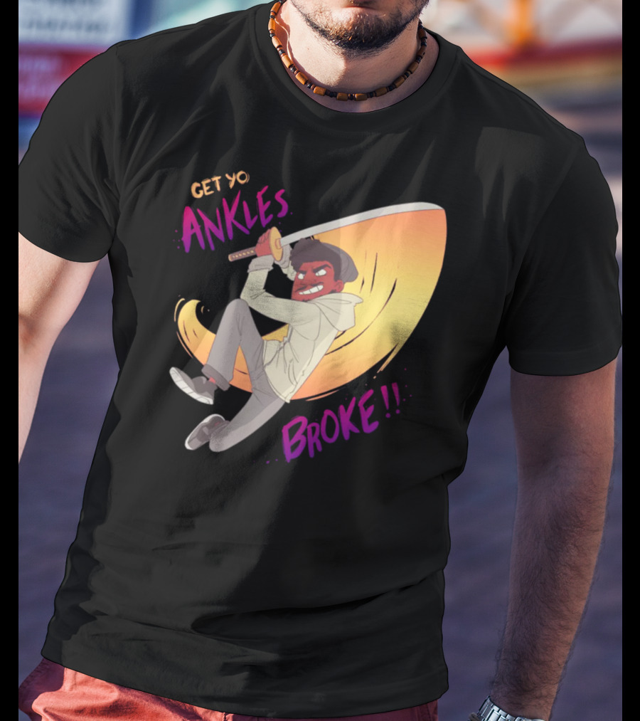 Get Yo Ankles Broke Animated Sword Action Scene T-Shirt