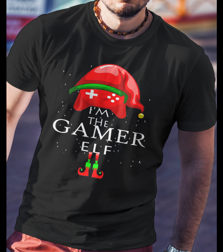 I'm The Gamer Elf Controller Hat And Shoes T-Shirt