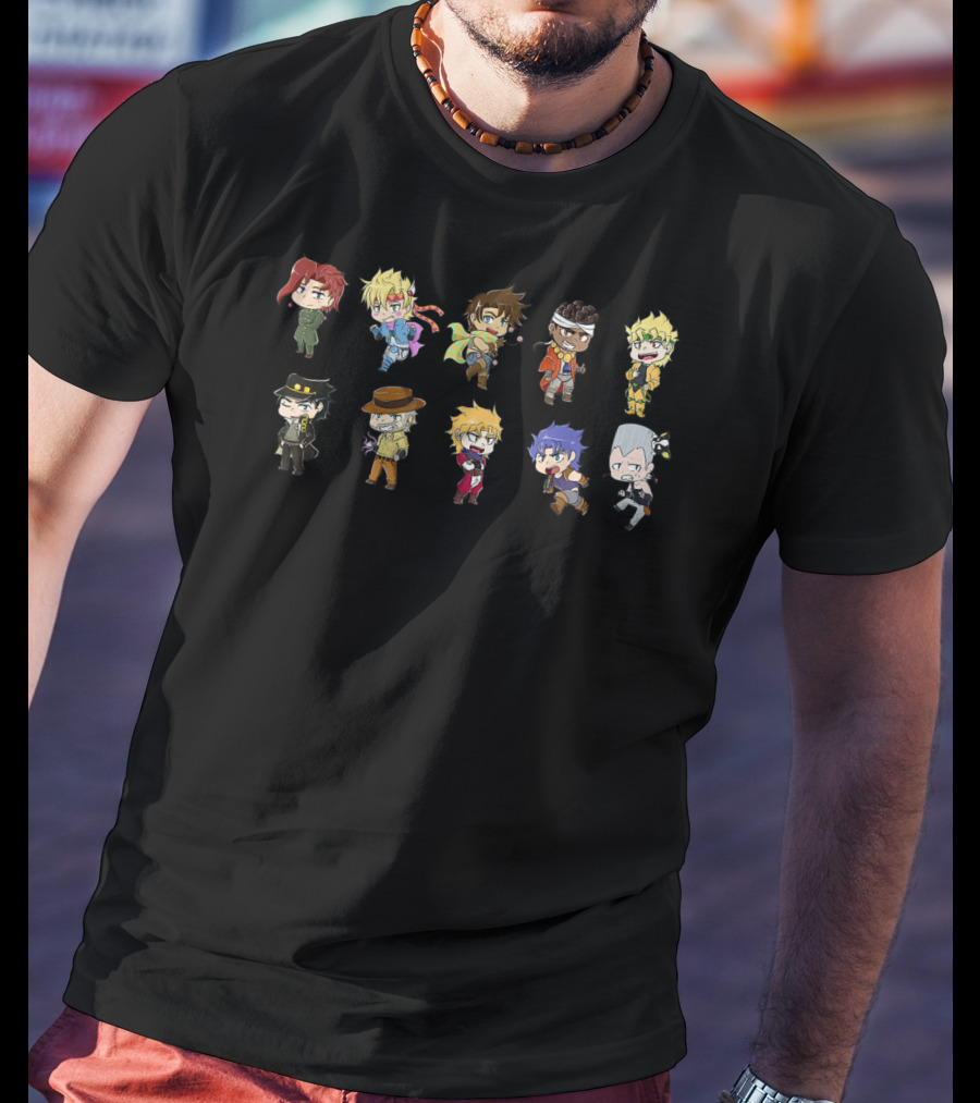 Jojo's Bizarre Adventure Chibi Character Lineup T-Shirt