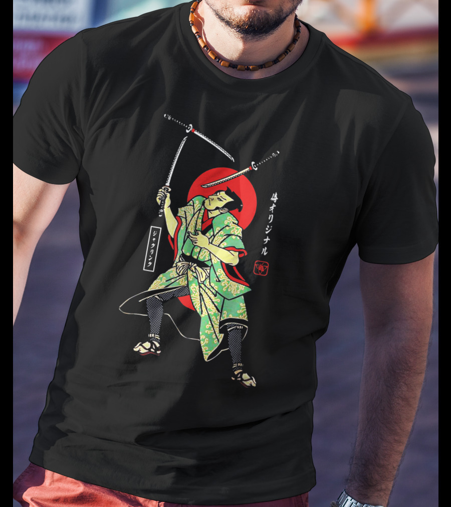 Juggling Samurai Original Japanese Warrior T-Shirt