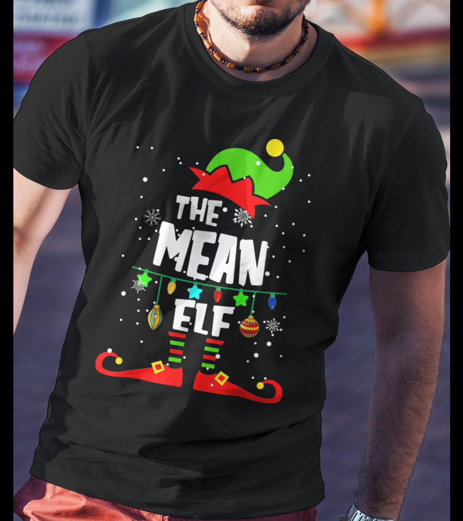 The Mean Elf Christmas Party Matching Family Group T-Shirt