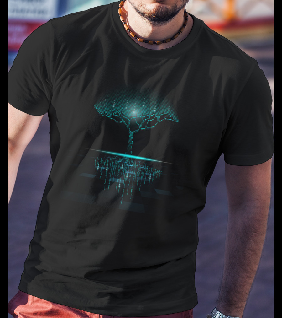 Binary Tree Data Code Matrix Reflections T-Shirt