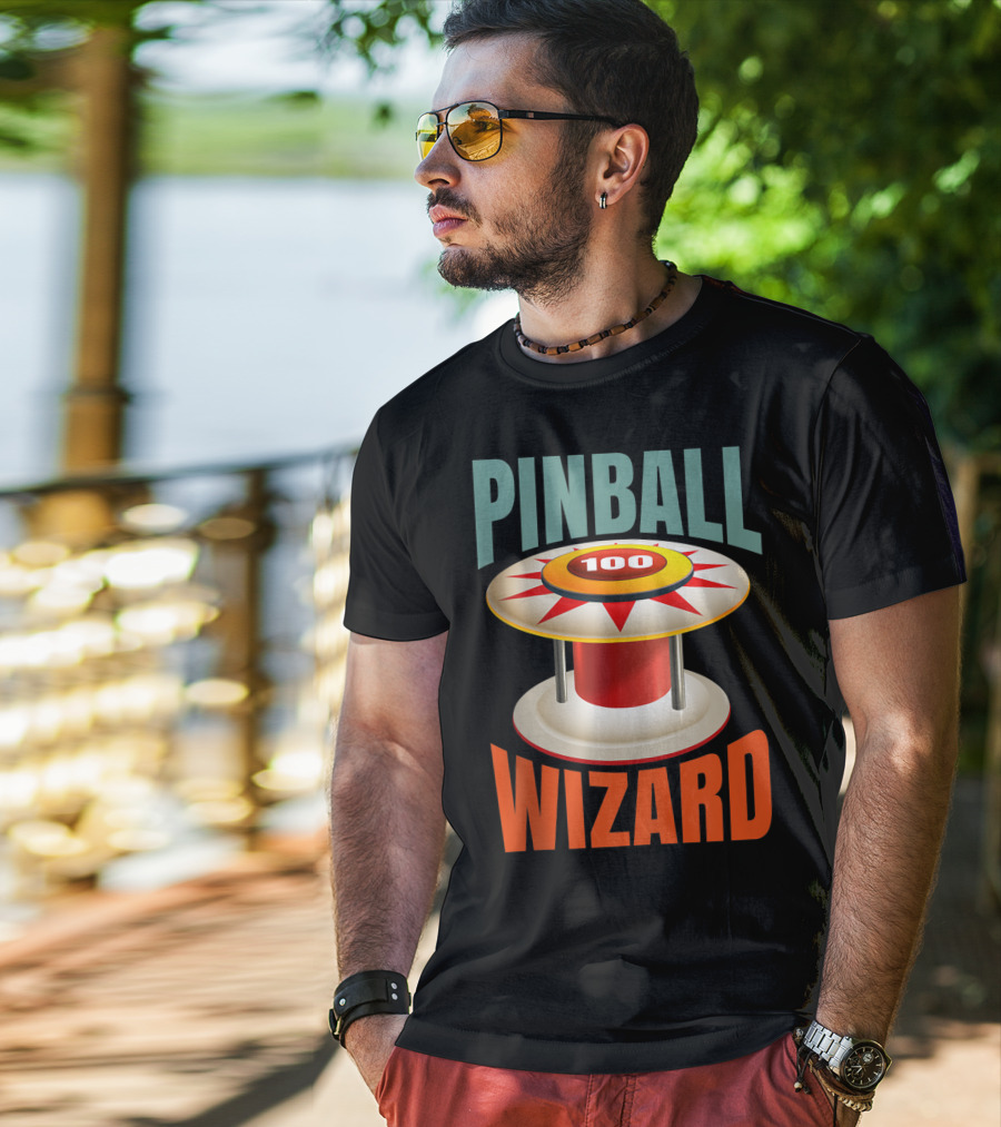 PINBALL WIZARD 100 Arcade Game Lover T-Shirt