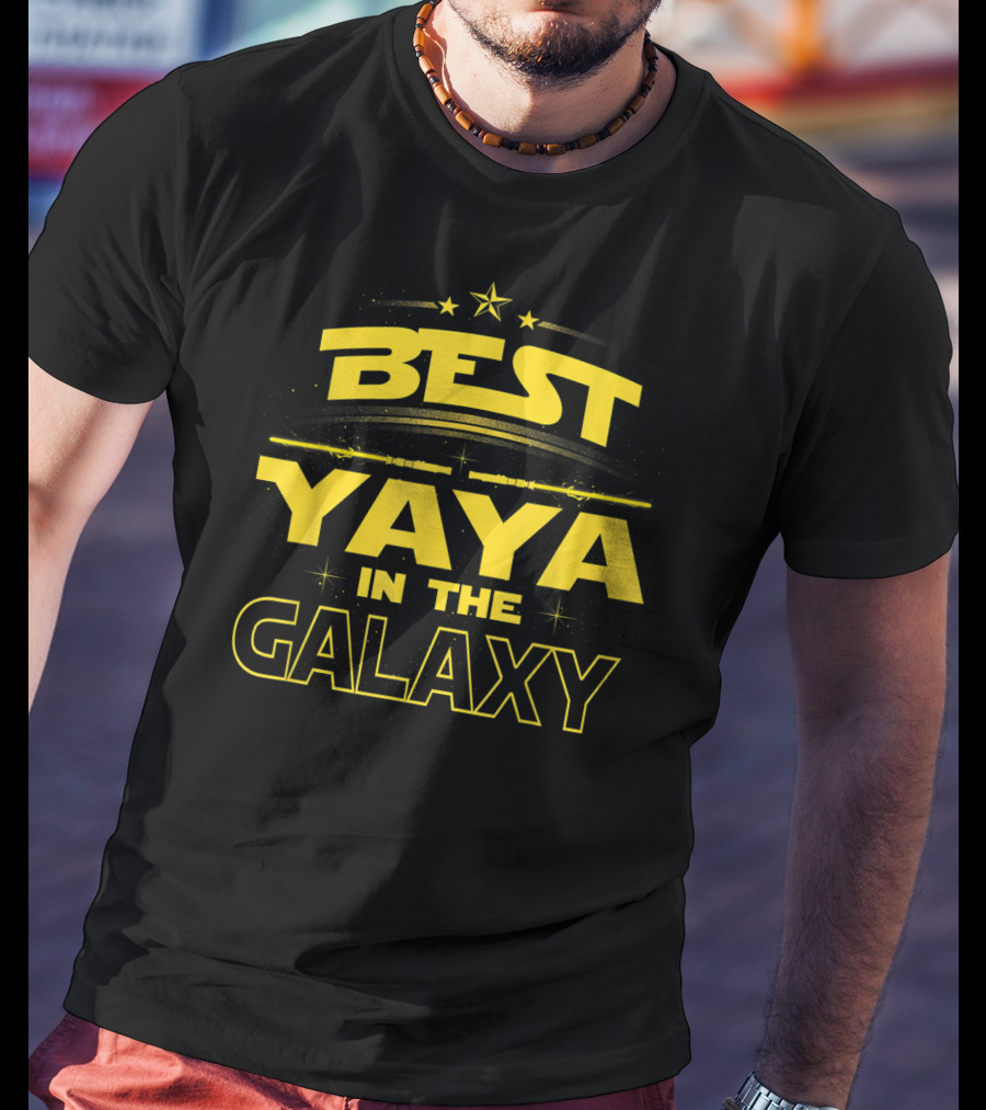 Best Yaya In The Galaxy Mothers Day Gift Mo Star T-Shirt