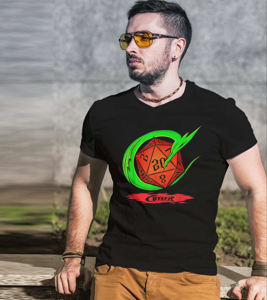 Cutler Dragon D20 Dice Pro Wrestler T-Shirt