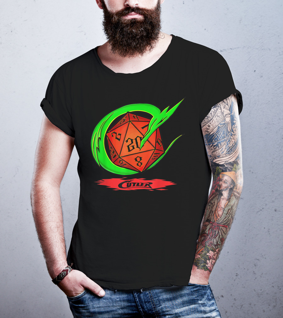 Cutler Dragon D20 Dice Pro Wrestler T-Shirt