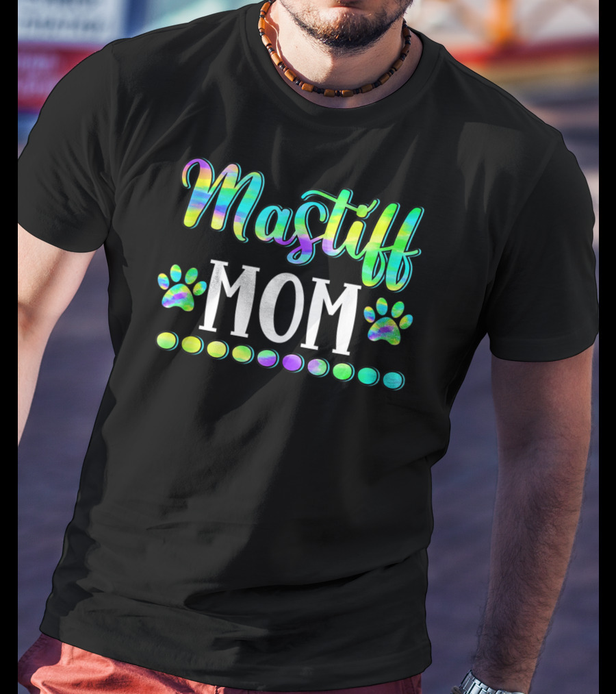 Mastiff Mom Cute Dog Owner Lover Mother Mas T-Shirt